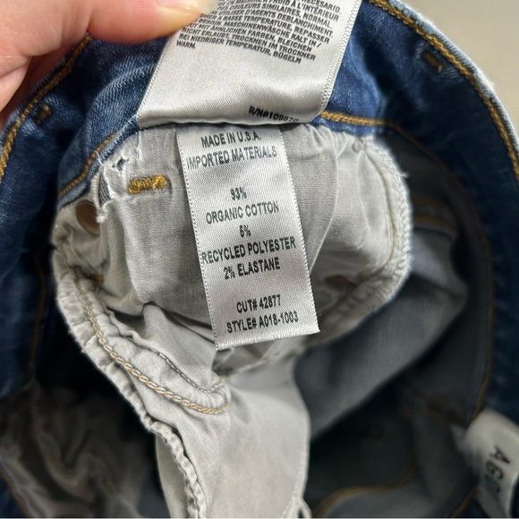 AGOLDE High Rise Dark Wash Skinny Jean 27 - Picture 11 of 15